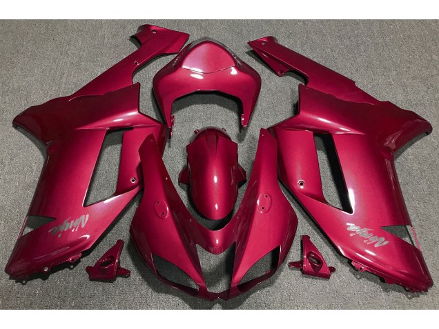 Candy Rot 2007-2008 Kawasaki ZX6R Motorrad Verkleidung Candy Rot 2007-2008 Kawasaki ZX6R Motorrad Verkleidung