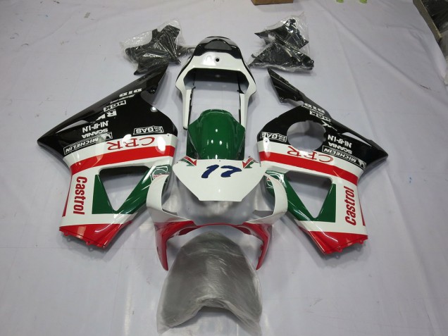 Castrol 2002-2003 Honda CBR954RR Motorrad Verkleidung Castrol 2002-2003 Honda CBR954RR Motorrad Verkleidung