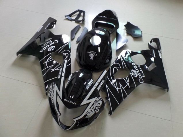 Corona Schwarz 2004-2005 Suzuki GSXR 600-750 Motorrad Verkleidung Corona Schwarz 2004-2005 Suzuki GSXR 600-750 Motorrad Verkleidung