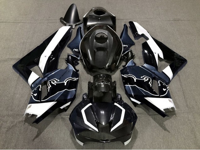 Custom Blau Carbonfaser Bull 2013-2023 Honda CBR600RR Motorrad Verkleidung