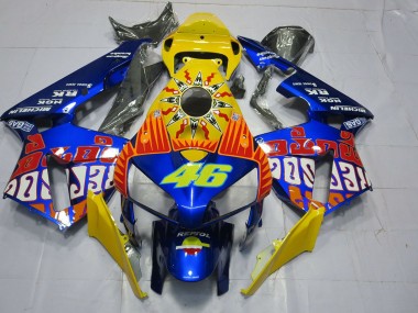 Custom Blau Rossi 2005-2006 Honda CBR600RR Motorrad Verkleidung