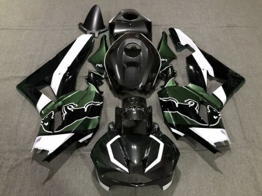 Custom Grün Carbonfaser Bull 2013-2023 Honda CBR600RR Motorrad Verkleidung