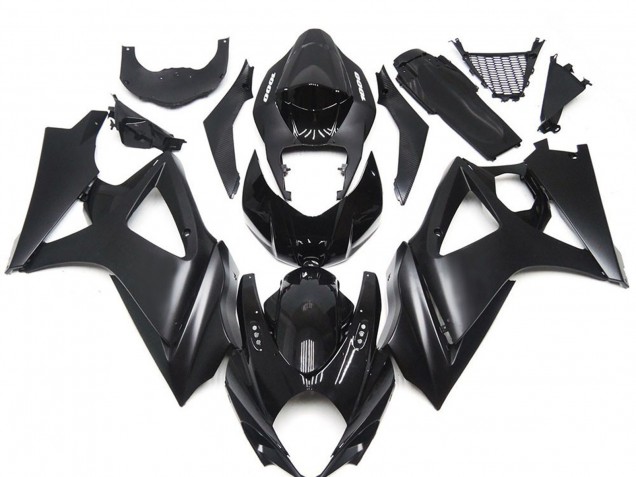 Custom Matt Schwarz Slick 2007-2008 Suzuki GSXR 1000 Motorrad Verkleidung Custom Matt Schwarz Slick 2007-2008 Suzuki GSXR 1000 Motorrad Verkleidung