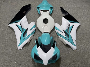 Cyan Weiß & Schwarz Glänzend 2004-2005 Honda CBR1000RR Motorrad Verkleidung