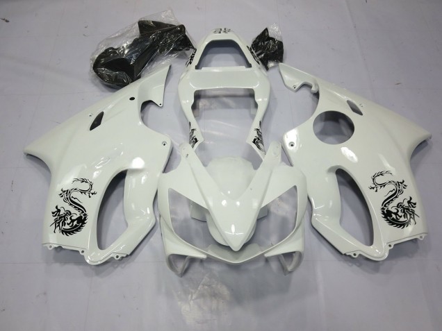 Dragon White 2001-2003 Honda CBR600 F4i Motorrad Verkleidung Dragon White 2001-2003 Honda CBR600 F4i Motorrad Verkleidung