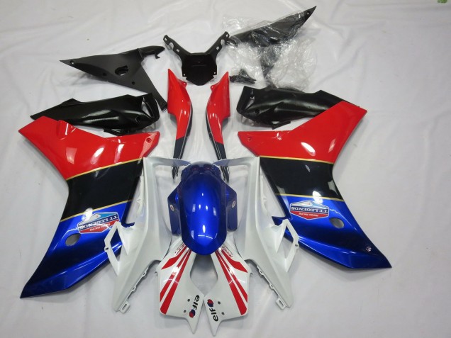 Dreifarbiger Goldener Streifen 2011-2012 Honda CBR600F Motorrad Verkleidung Dreifarbiger Goldener Streifen 2011-2012 Honda CBR600F Motorrad Verkleidung