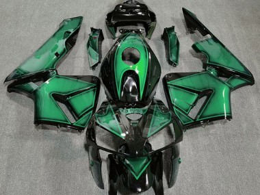 Dunkelhellgrün 2005-2006 Honda CBR600RR Motorrad Verkleidung