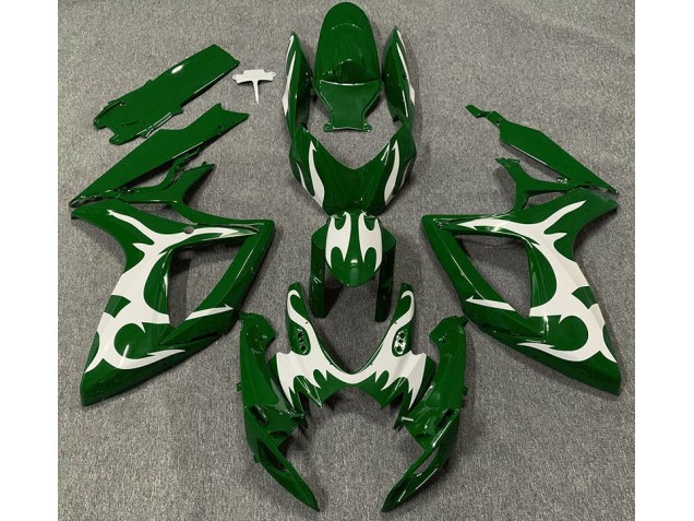 Dunkelgrün & Weiß 2006-2007 Suzuki GSXR 600-750 Motorrad Verkleidung Dunkelgrün & Weiß 2006-2007 Suzuki GSXR 600-750 Motorrad Verkleidung