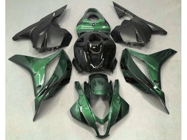 Dunkelgrün Mit Schwarz 2009-2012 Honda CBR600RR Motorrad Verkleidung Dunkelgrün Mit Schwarz 2009-2012 Honda CBR600RR Motorrad Verkleidung