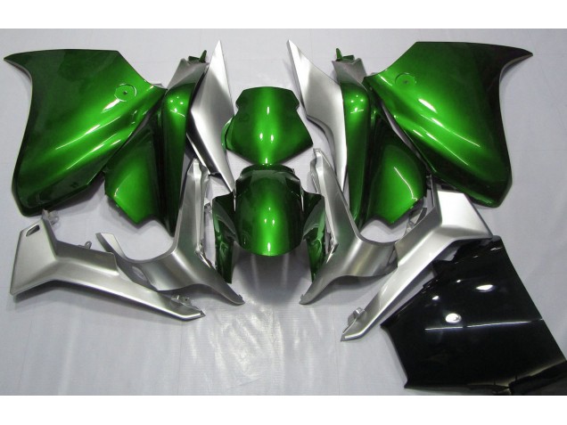 Dunkelgrün & Silber 2010-2013 Honda VFR1200 Motorrad Verkleidung Dunkelgrün & Silber 2010-2013 Honda VFR1200 Motorrad Verkleidung