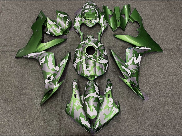 Dunkelgrün Tarnung 2004-2006 Yamaha R1 Motorrad Verkleidung Dunkelgrün Tarnung 2004-2006 Yamaha R1 Motorrad Verkleidung