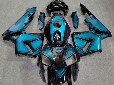 Dunkelhellblau 2005-2006 Honda CBR600RR Motorrad Verkleidung