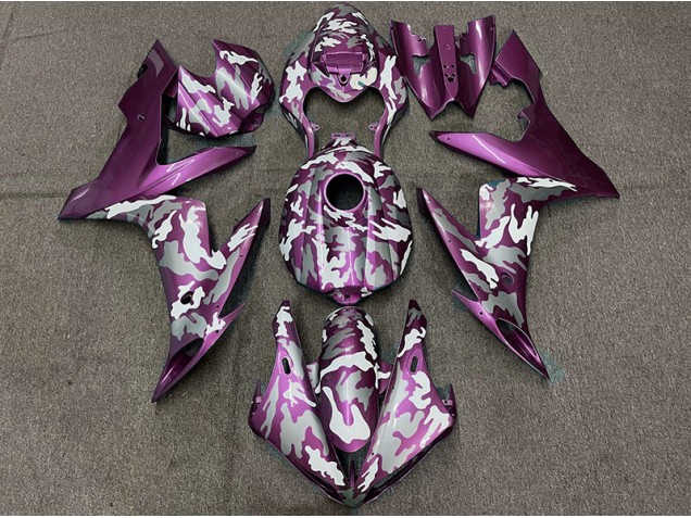 Dunkelmagenta Tarnung 2004-2006 Yamaha R1 Motorrad Verkleidung Dunkelmagenta Tarnung 2004-2006 Yamaha R1 Motorrad Verkleidung