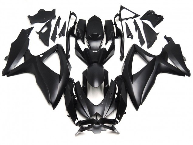 Dunkelmatt Schwarz 2008-2010 Suzuki GSXR 600-750 Motorrad Verkleidung Dunkelmatt Schwarz 2008-2010 Suzuki GSXR 600-750 Motorrad Verkleidung