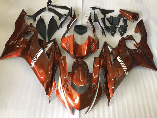 Dunkelorange 2017-2021 Yamaha R6 Motorrad Verkleidung Dunkelorange 2017-2021 Yamaha R6 Motorrad Verkleidung