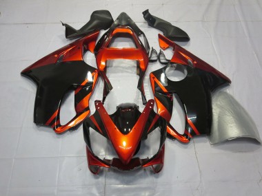 Dunkelorange & Schwarz 2001-2003 Honda CBR600 F4i Motorrad Verkleidung