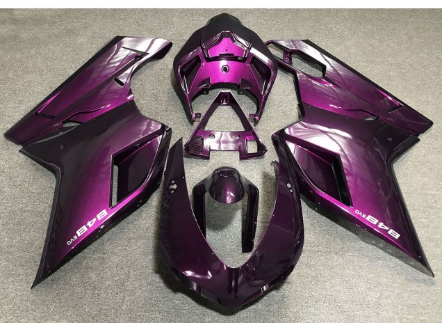 Dunkelpink 2007-2014 Ducati 848 1098 1198 Motorrad Verkleidung Dunkelpink 2007-2014 Ducati 848 1098 1198 Motorrad Verkleidung
