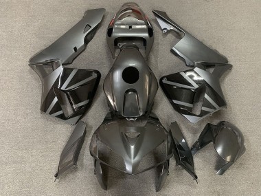 Dunkelsilber & Schwarz 2005-2006 Honda CBR600RR Motorrad Verkleidung