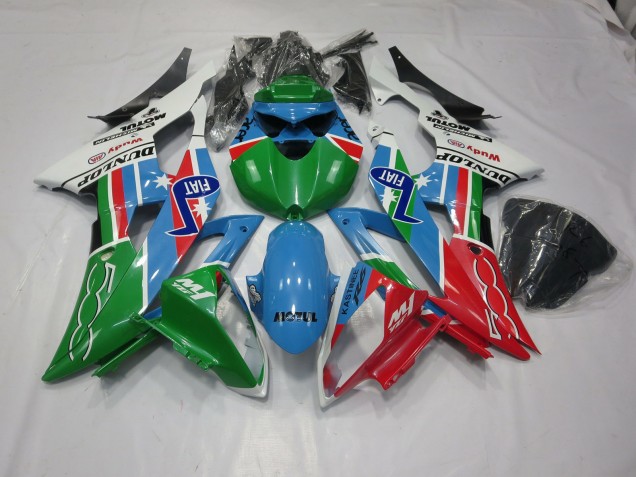 Dunlop Design 2008-2016 Yamaha R6 Motorrad Verkleidung Dunlop Design 2008-2016 Yamaha R6 Motorrad Verkleidung