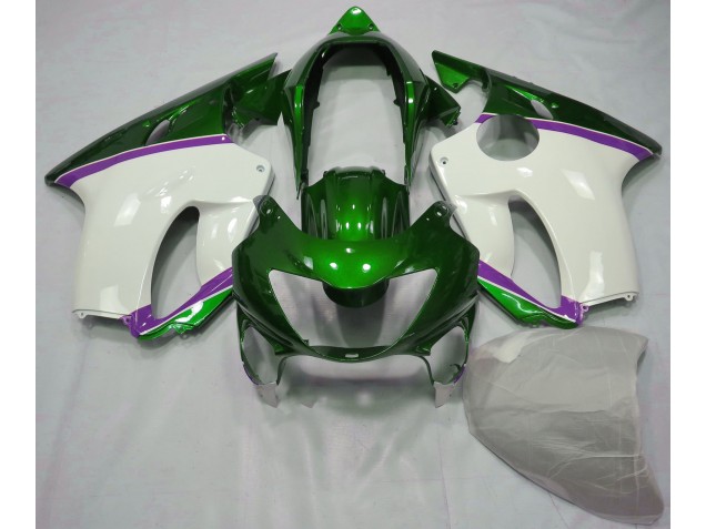 Eidechsengrün & Lila 1999-2000 Honda CBR600 F4 Motorrad Verkleidung Eidechsengrün & Lila 1999-2000 Honda CBR600 F4 Motorrad Verkleidung