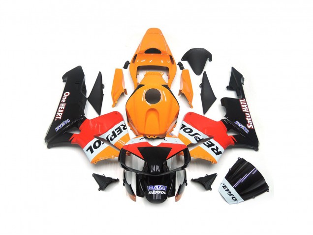 Ein Herz Repsol 2003-2004 Honda CBR600RR Motorrad Verkleidung Ein Herz Repsol 2003-2004 Honda CBR600RR Motorrad Verkleidung