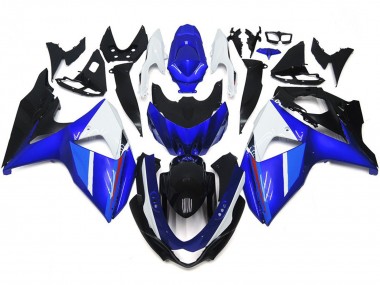 Einfarbig Schwarz Glänzend Blau Weiß 2009-2016 Suzuki GSXR 1000 Motorrad Verkleidung