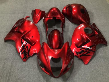 Feuerrot Glänzend 1997-2007 Suzuki GSXR 1300 Motorrad Verkleidung