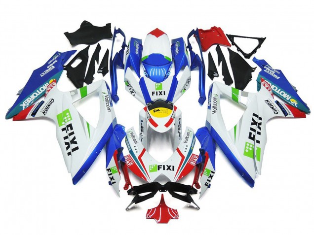 Fixi Benutzerdefiniert 2008-2010 Suzuki GSXR 600-750 Motorrad Verkleidung Fixi Benutzerdefiniert 2008-2010 Suzuki GSXR 600-750 Motorrad Verkleidung