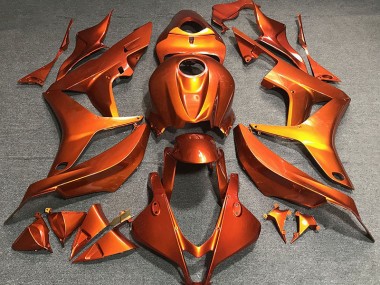 Flaches Orange 2007-2008 Honda CBR600RR Motorrad Verkleidung