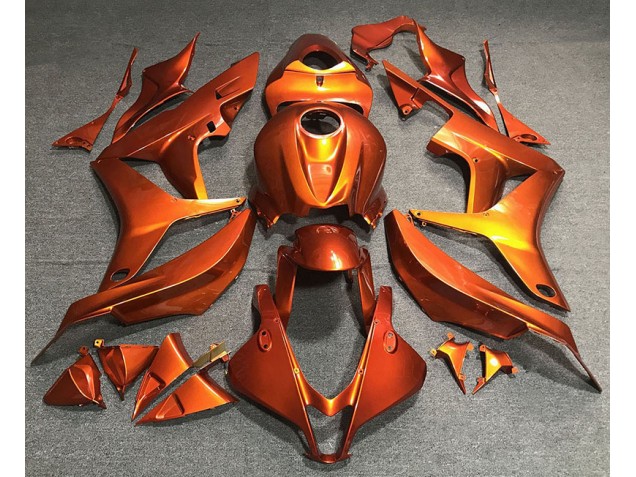 Flaches Orange 2007-2008 Honda CBR600RR Motorrad Verkleidung Flaches Orange 2007-2008 Honda CBR600RR Motorrad Verkleidung