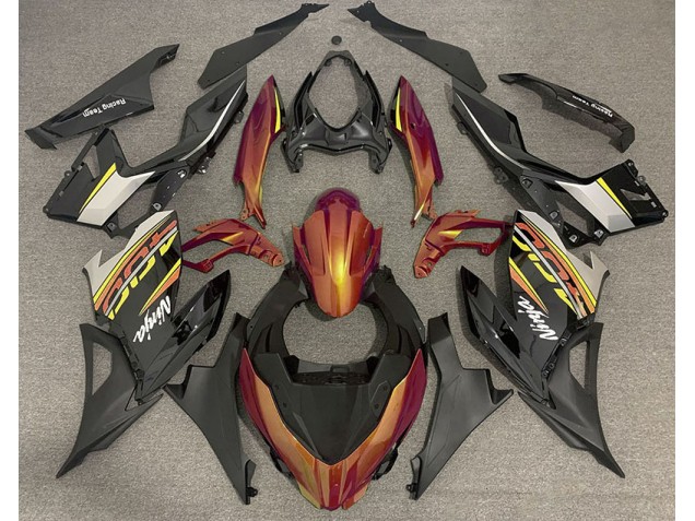 Flüssiges Orange & Grau 2018-2023 Kawasaki Ninja 400 Motorrad Verkleidung Flüssiges Orange & Grau 2018-2023 Kawasaki Ninja 400 Motorrad Verkleidung