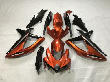 Gebranntes Orange 2008-2010 Suzuki GSXR 600-750 Motorrad Verkleidung