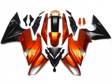 Gebranntes Orange 2009-2011 Kawasaki Ninja 650R Motorrad Verkleidung