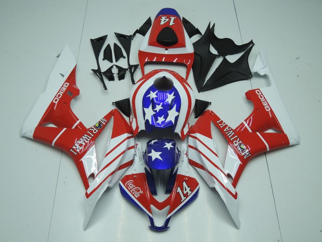 Geico 14 2007-2008 Honda CBR600RR Motorrad Verkleidung Geico 14 2007-2008 Honda CBR600RR Motorrad Verkleidung