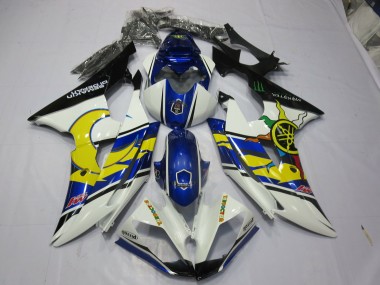 Gelb & Blau 2008-2016 Yamaha R6 Motorrad Verkleidung