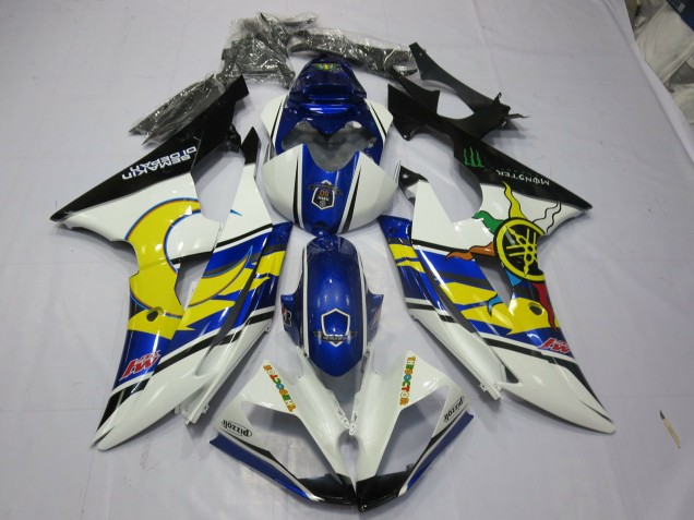 Gelb & Blau 2008-2016 Yamaha R6 Motorrad Verkleidung Gelb & Blau 2008-2016 Yamaha R6 Motorrad Verkleidung