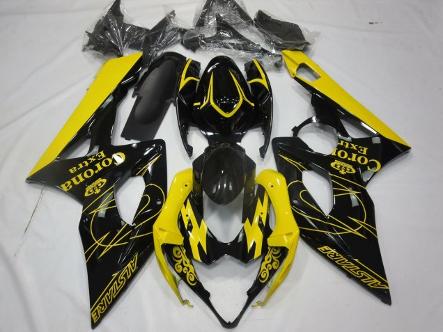 Gelb Corona 2005-2006 Suzuki GSXR 1000 Motorrad Verkleidung Gelb Corona 2005-2006 Suzuki GSXR 1000 Motorrad Verkleidung