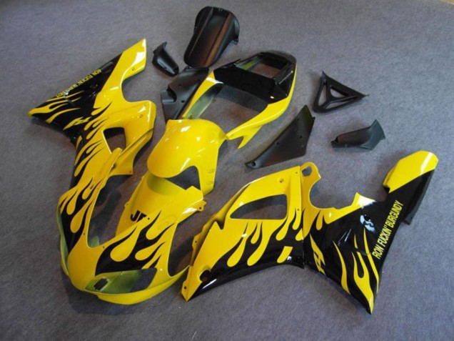 Gelb Flamme 1998-1999 Yamaha R1 Motorrad Verkleidung Gelb Flamme 1998-1999 Yamaha R1 Motorrad Verkleidung