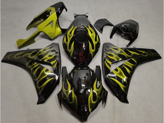 Gelb Flamme 2008-2011 Honda CBR1000RR Motorrad Verkleidung Gelb Flamme 2008-2011 Honda CBR1000RR Motorrad Verkleidung