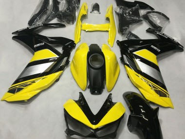 Gelb & Glänzendes Schwarz 2015-2018 Yamaha R3 Motorrad Verkleidung