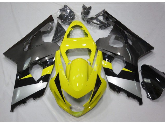 Gelb & Grau 2004-2005 Suzuki GSXR 600-750 Motorrad Verkleidung Gelb & Grau 2004-2005 Suzuki GSXR 600-750 Motorrad Verkleidung