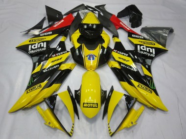 Gelb Motul 2006-2007 Yamaha R6 Motorrad Verkleidung