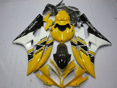 Gelb Motul OEM Stil 2006-2007 Yamaha R6 Motorrad Verkleidung