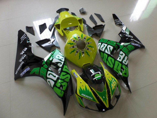 Gelb Rossi 2006-2007 Honda CBR1000RR Motorrad Verkleidung Gelb Rossi 2006-2007 Honda CBR1000RR Motorrad Verkleidung