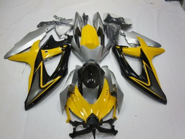 Gelb Schwarz 2008-2010 Suzuki GSXR 600-750 Motorrad Verkleidung
