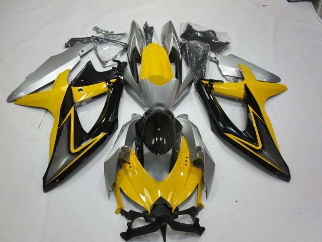 Gelb Schwarz 2008-2010 Suzuki GSXR 600-750 Motorrad Verkleidung Gelb Schwarz 2008-2010 Suzuki GSXR 600-750 Motorrad Verkleidung