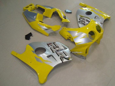 Gelb Silber 1990-1998 Honda CBR250RR Motorrad Verkleidung