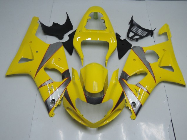 Gelb & Silber 2000-2002 Suzuki GSXR 1000 Motorrad Verkleidung Gelb & Silber 2000-2002 Suzuki GSXR 1000 Motorrad Verkleidung