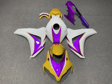 Gelb & Violett Glänzend 2008-2011 Honda CBR1000RR Motorrad Verkleidung