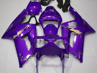 Glanz Lila 2003-2004 Kawasaki ZX6R Motorrad Verkleidung
